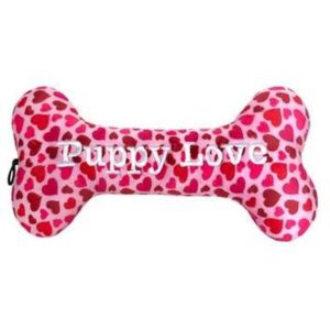 lulu belles puppy love bone - plush dog toy